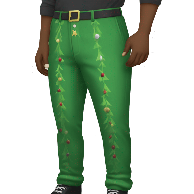 Christmas trousers ￼￼  emoji