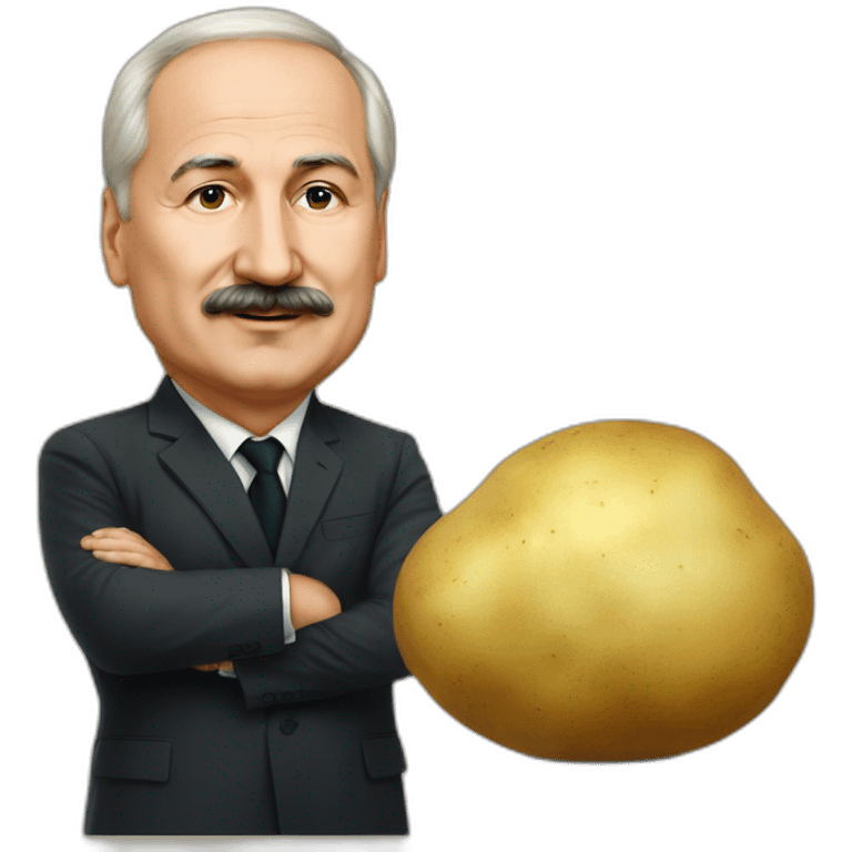 Lukashenko and potato emoji