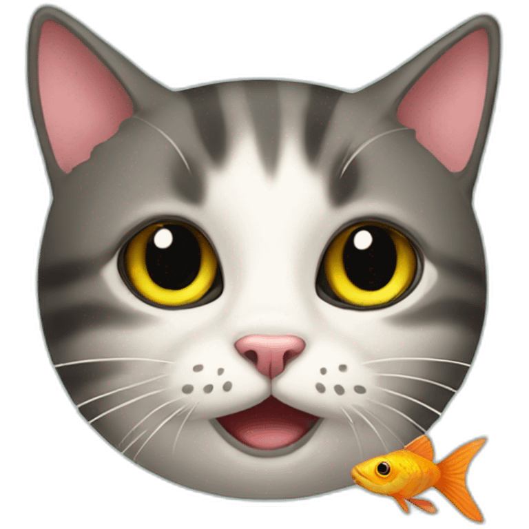 cat love fish emoji