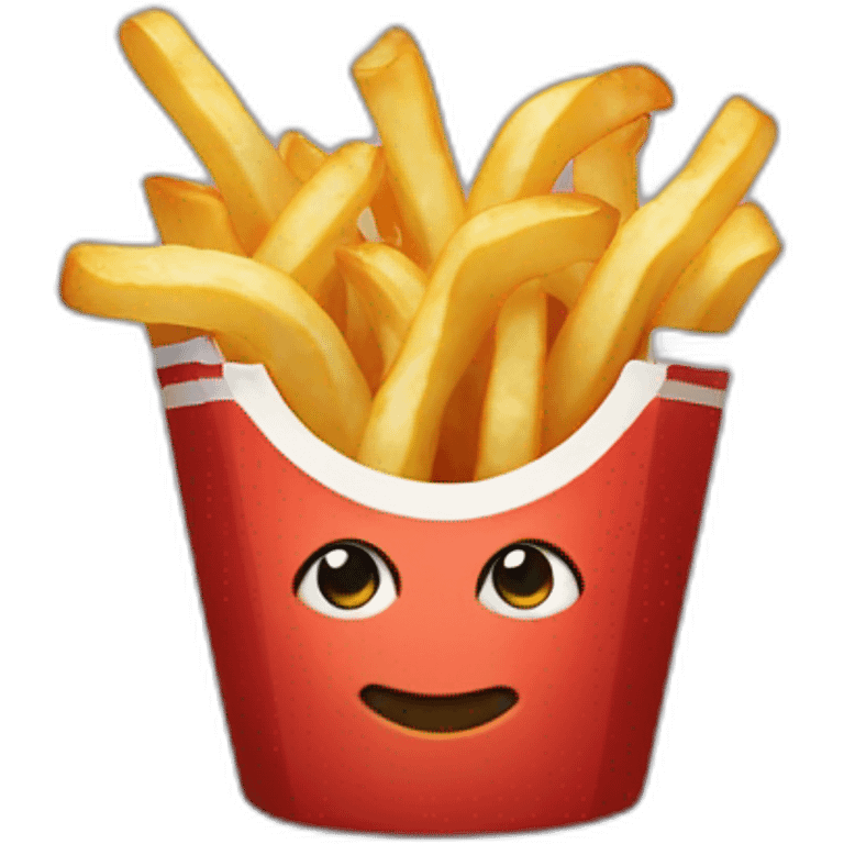 Des frites qui joue emoji