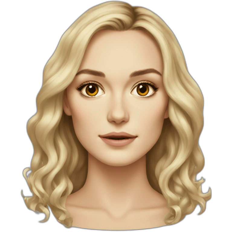 Blonde Keira knightley emoji