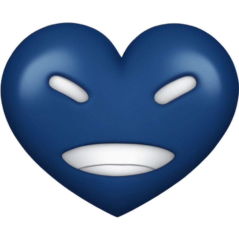 Heart Dark blue emoji