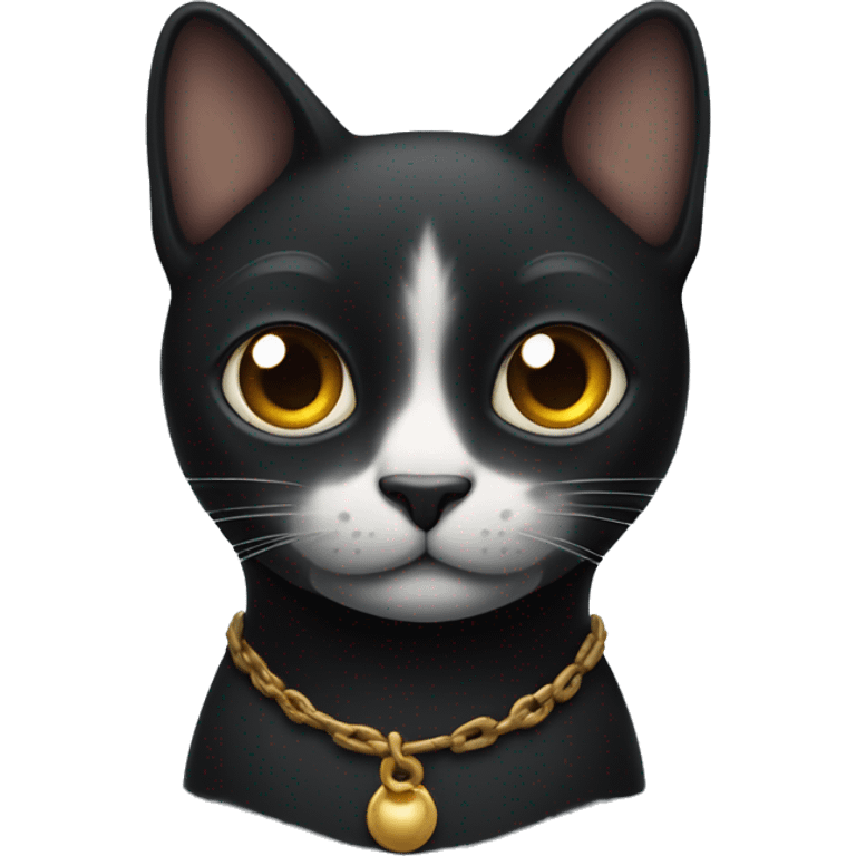 Gato negro con 3 ojos  emoji