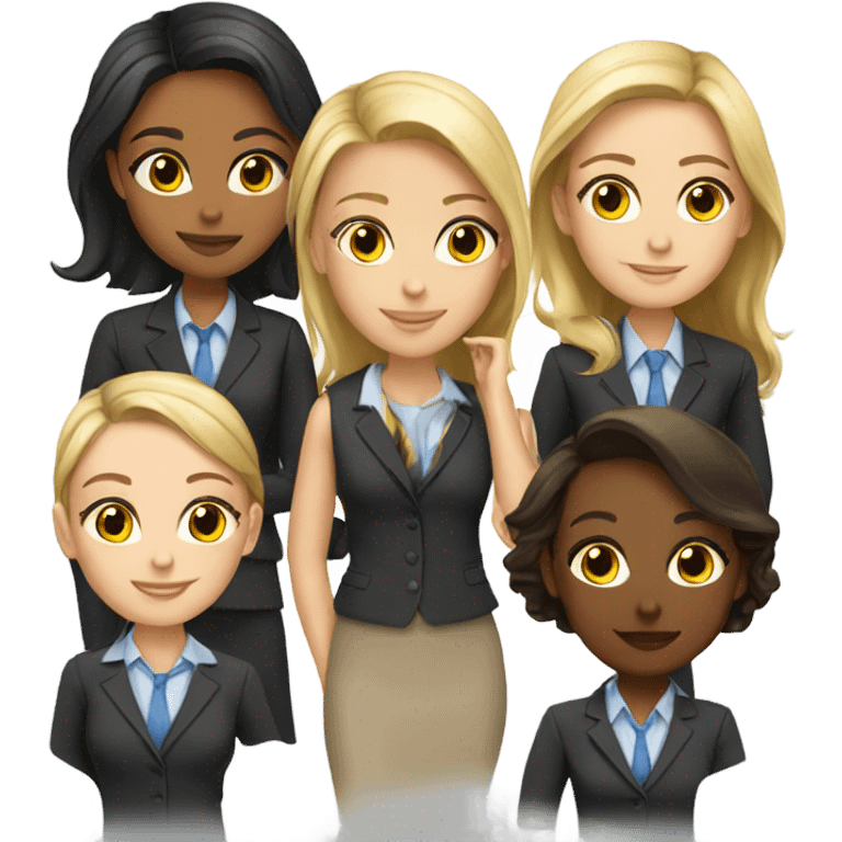 corporate team of girls emoji