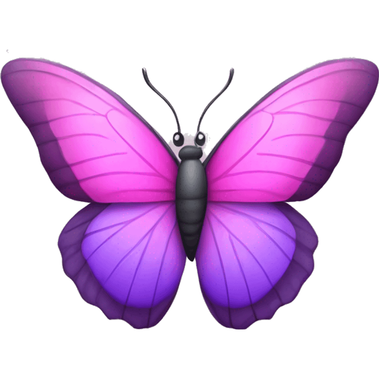 butterfly with pink and purple wings emoji