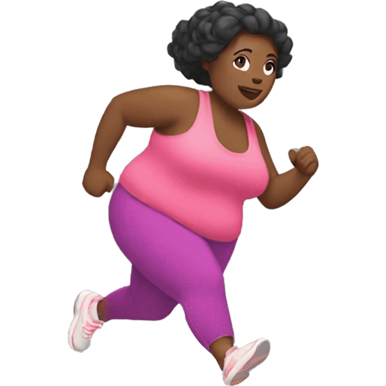 plus size running emoji