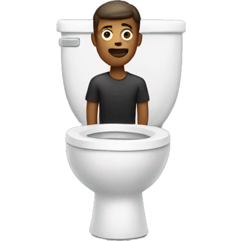 man in a toilet emoji