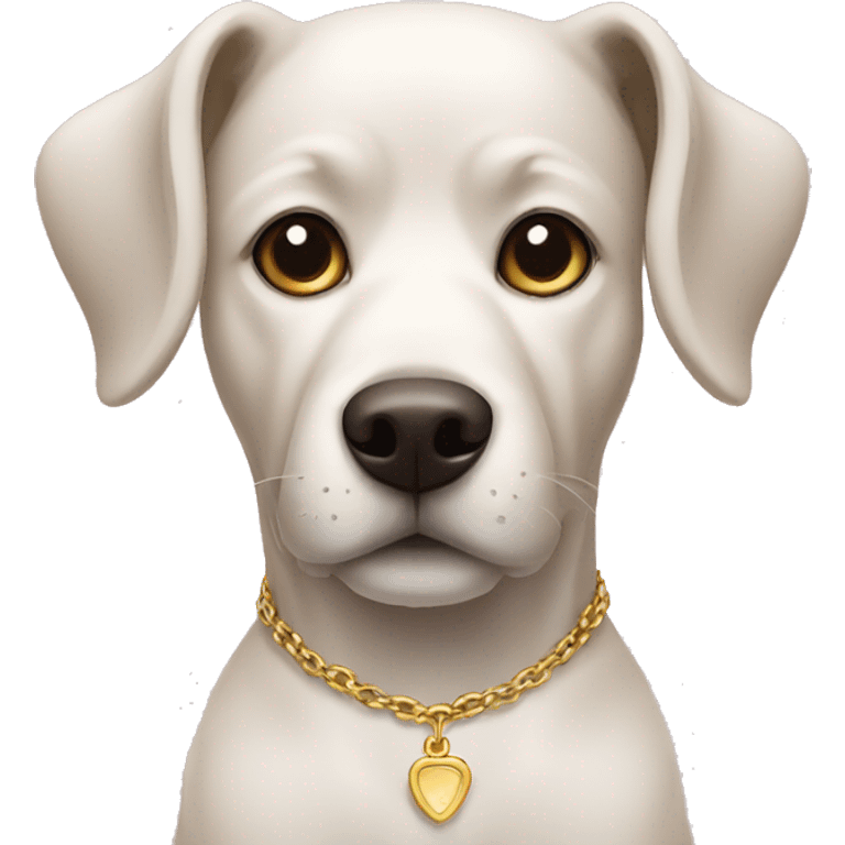 Dog with necklace  emoji