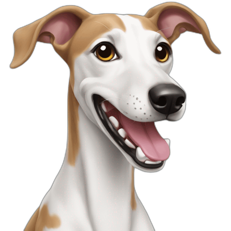 Galgo dog happy emoji