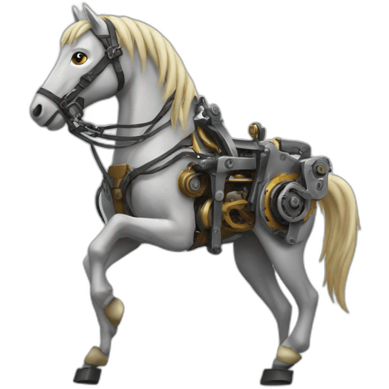 Mechanical horse emoji