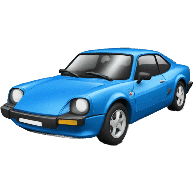 Voiture de sport alpine bleu emoji