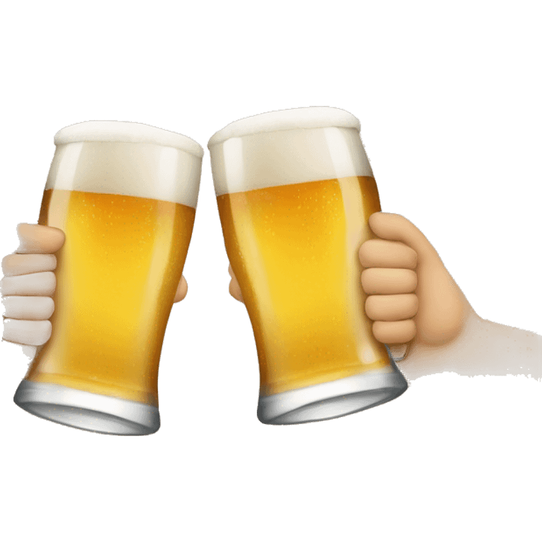 people clinking glasses of beer emoji