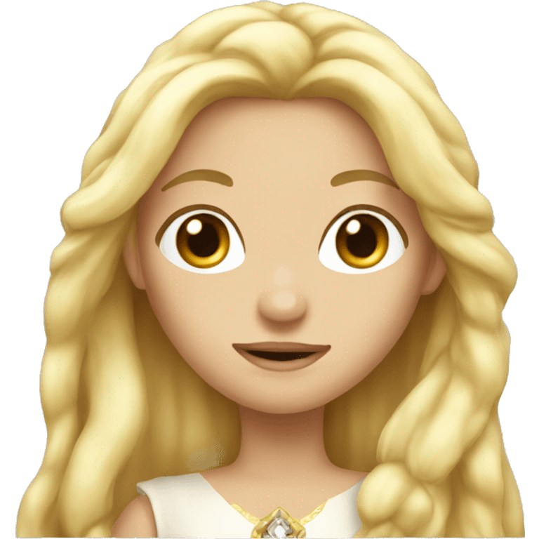 Blonde long haired princess emoji