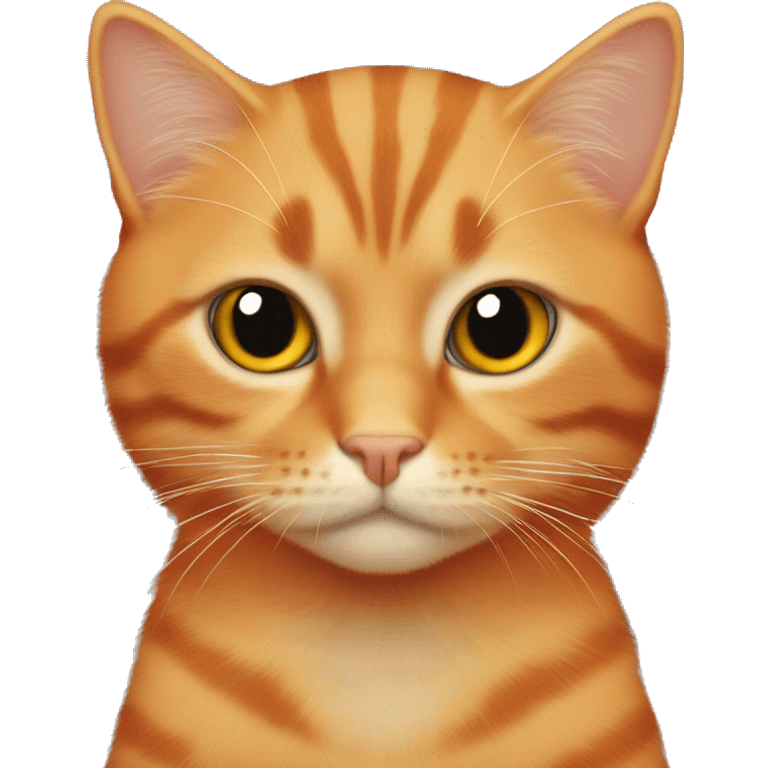 Orange Cat with black hair latin boy emoji