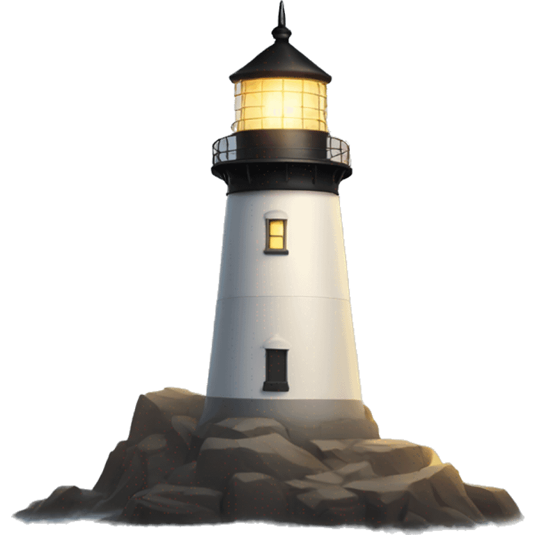 Light house shining beacon of light emoji