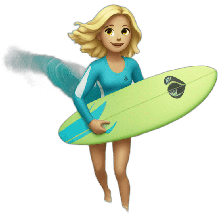 Surfeuse emoji