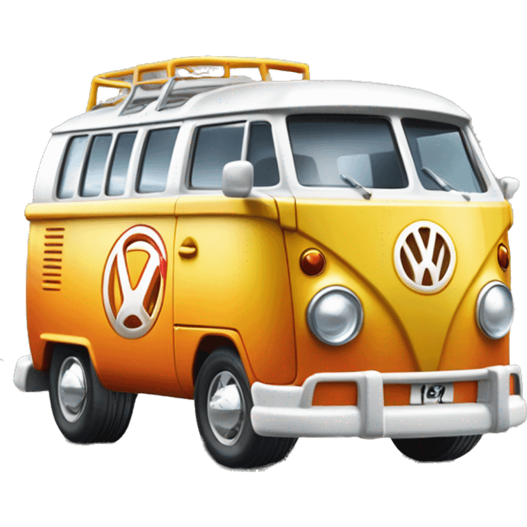 Mattel hot wheels Volkswagen Kool Kombi car emoji