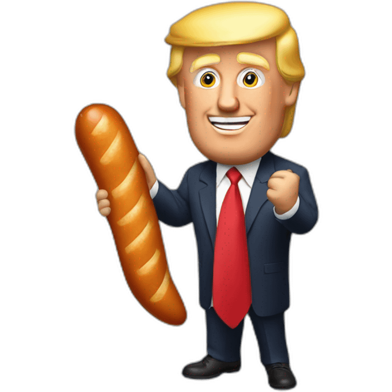 trump-holding-his-sausage emoji