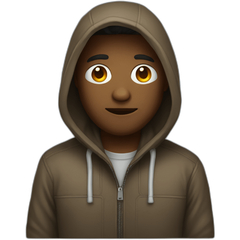 Developer with hoodie and a mac emoji