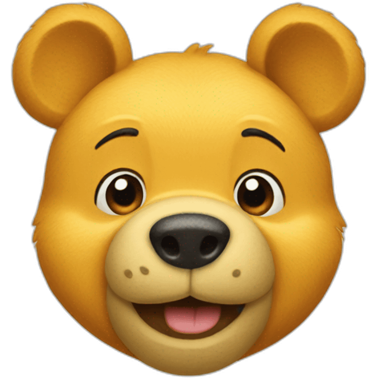 Pooh bear head emoji