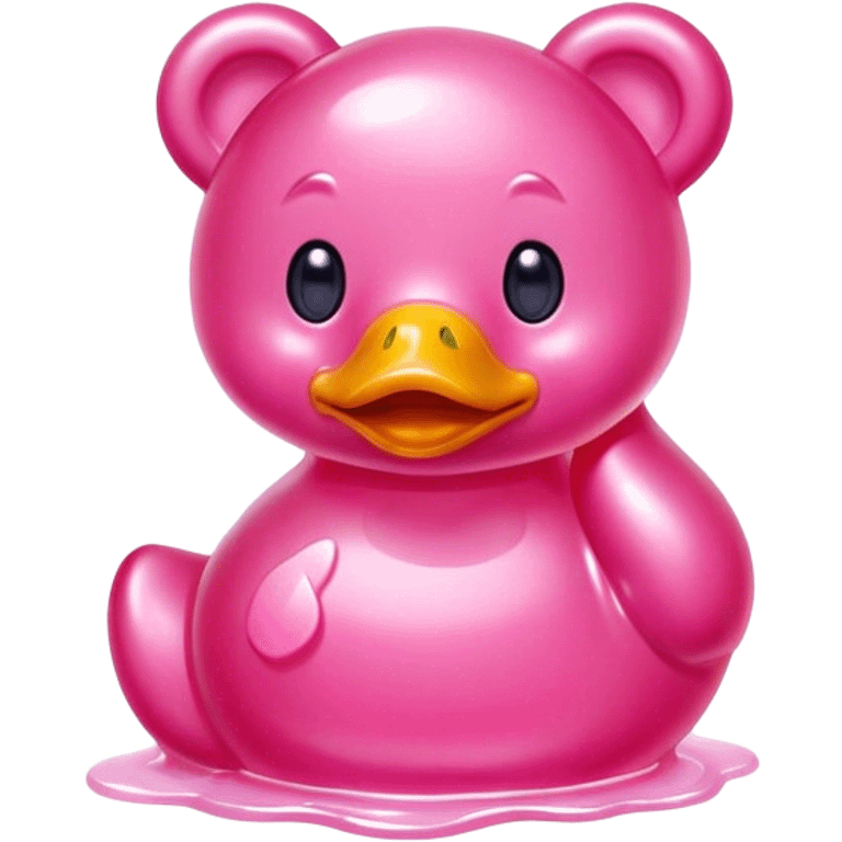 pink  bear duck jelly candy  emoji