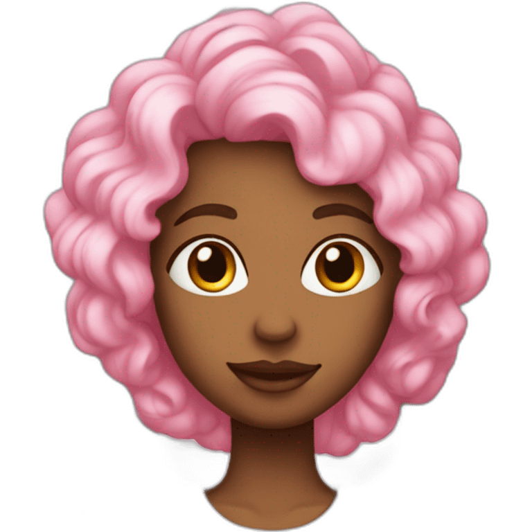 Un ange avec des cheveux roses emoji