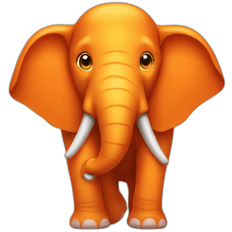 Orange elephant emoji