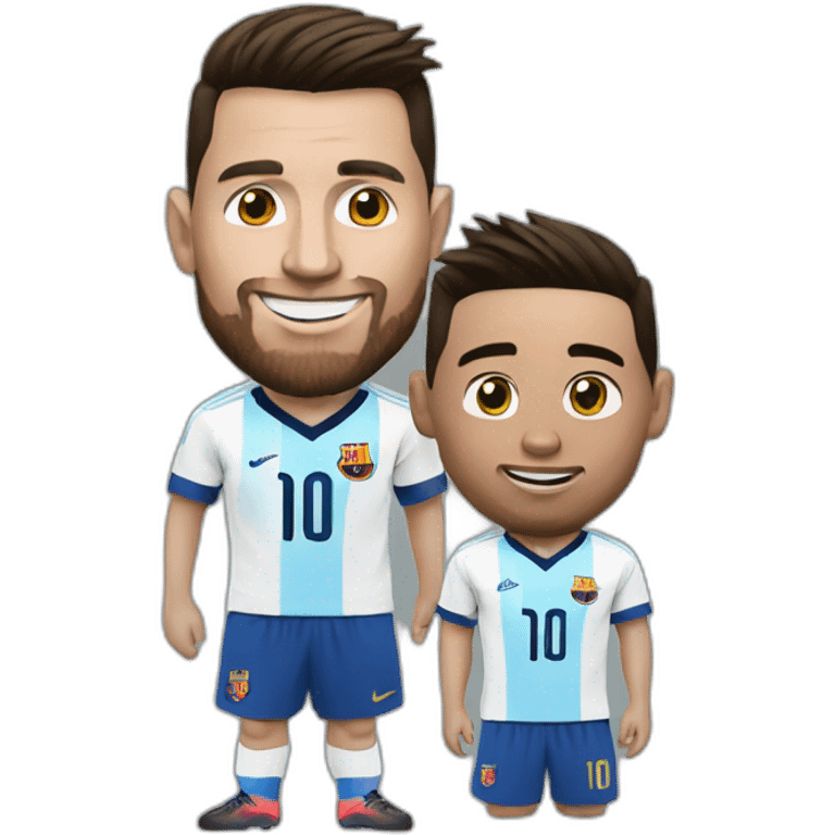 messi avec ronaldo emoji