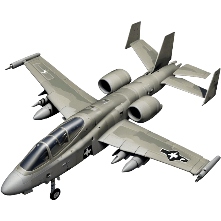 Warthog Jet (A-10 Thunderbolt II) - Fairchild Republic (Model Year: 2022) (Iconic colour: Desert camo) emoji