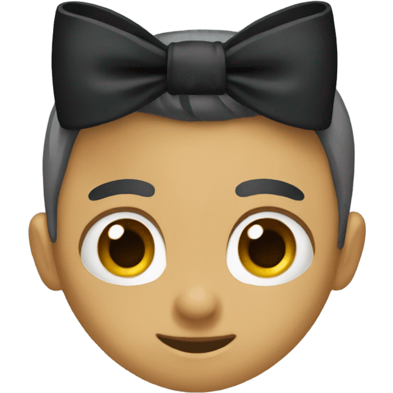 Black bow emoji