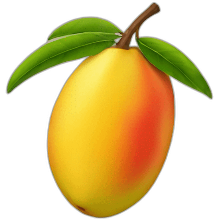 opened mango emoji