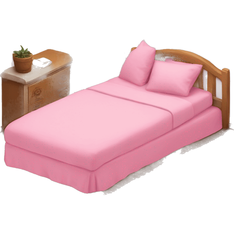 Pink bed emoji