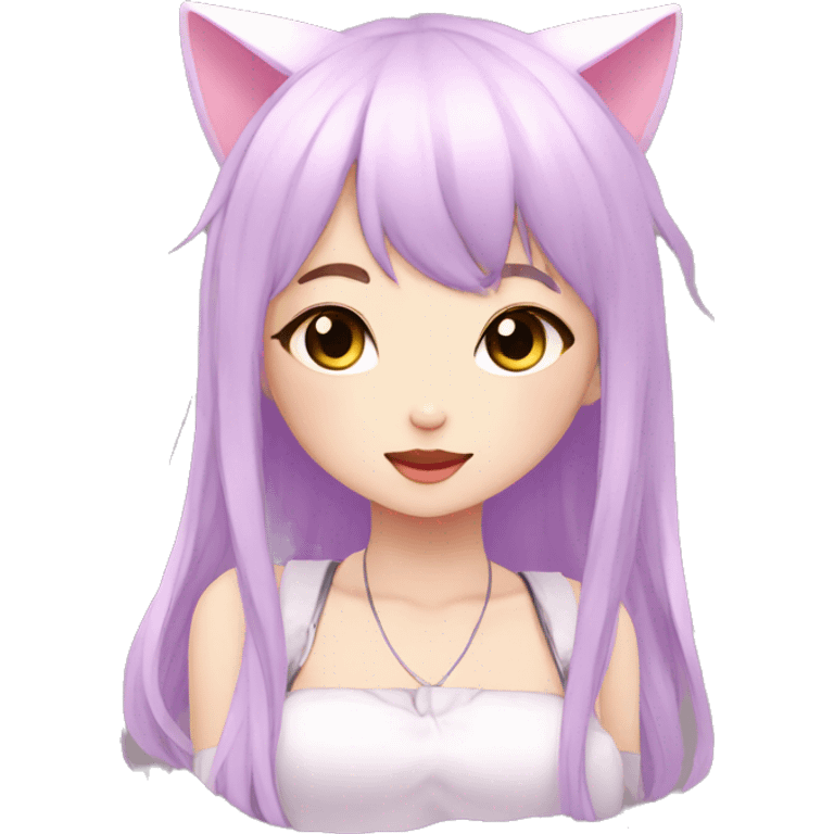 Edgy Kawaii Cute Cool Beautiful Elegant Pretty Pastel Anime Catgirl emoji