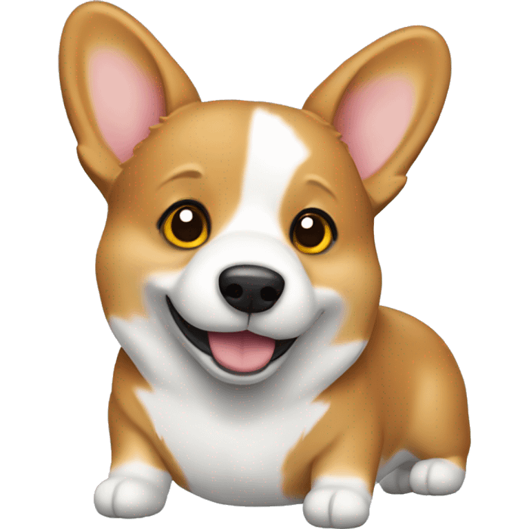 Corgi airplane emoji