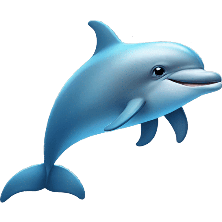 Dolphin with rainbow emoji