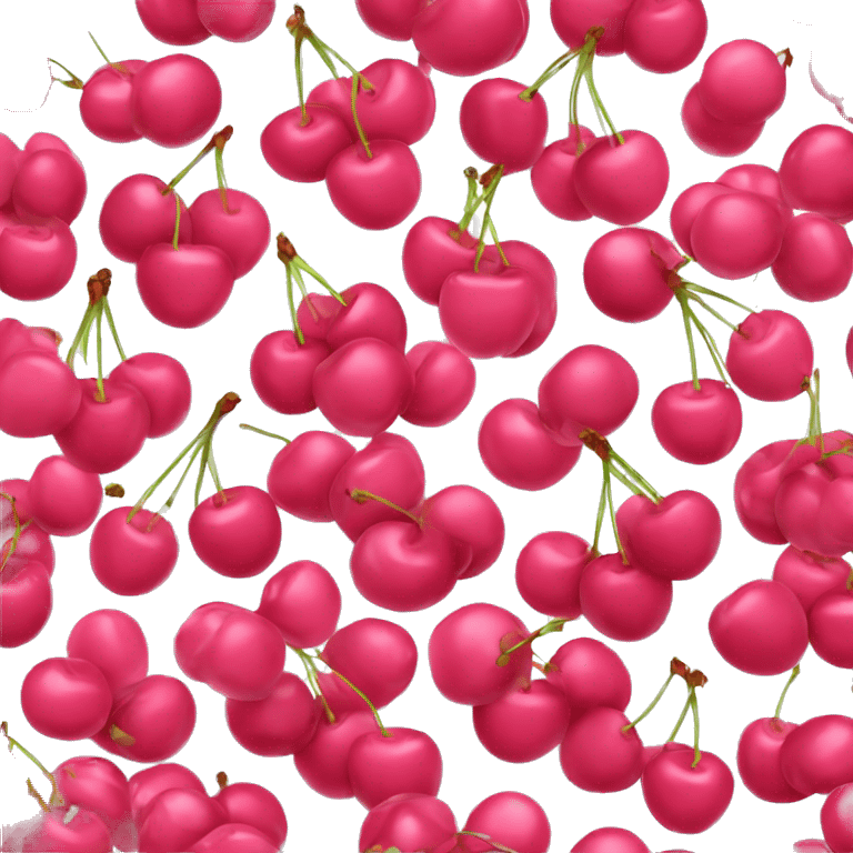 pink cherries emoji