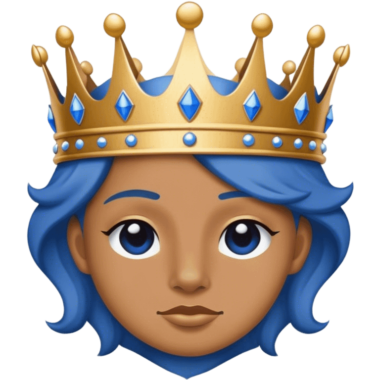 American standfordshire blue with crown emoji