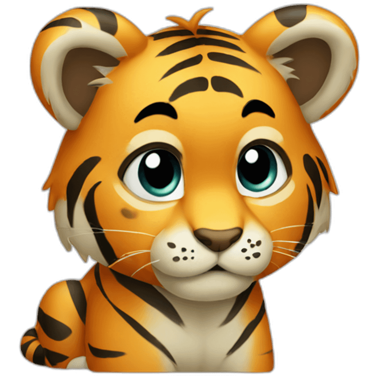 tiger cub sad emoji