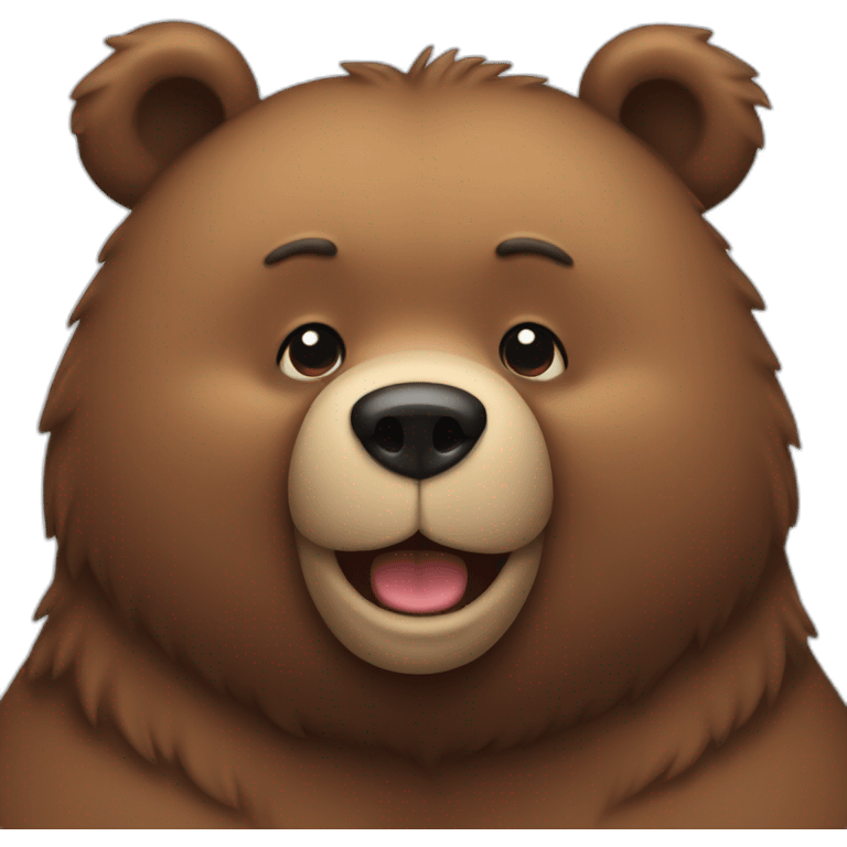 Fat bear emoji