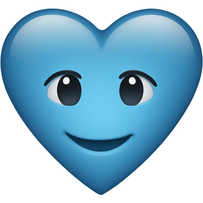 blue love heart emoji