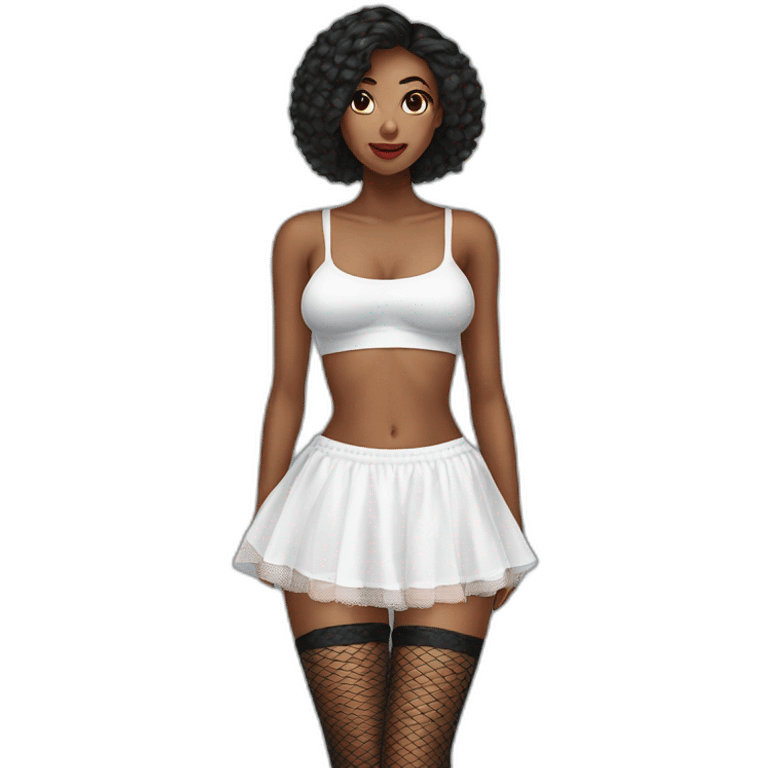 white-knickers-fishnet-stockings-black-skirt emoji