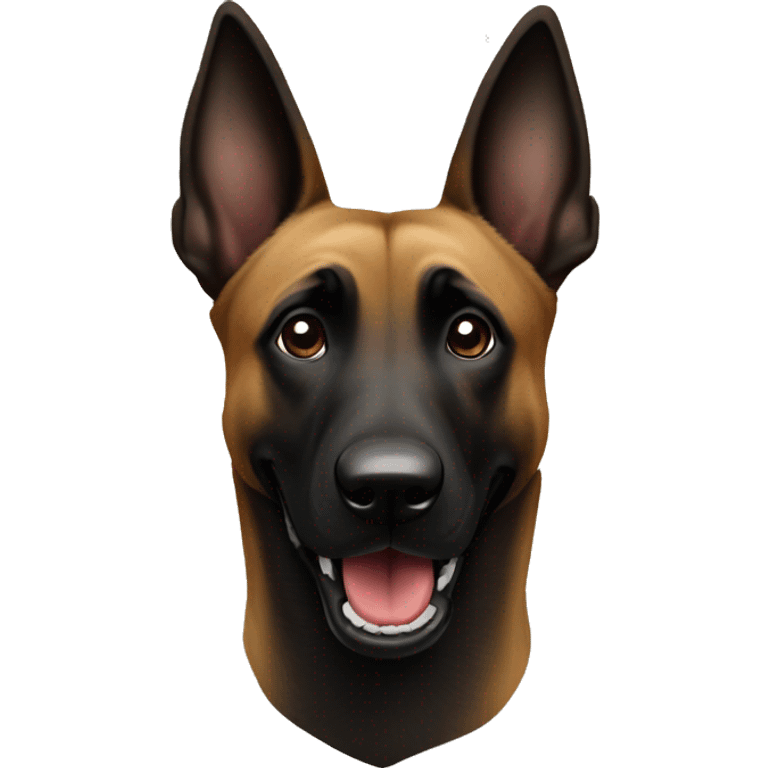 black belgian ￼malinois dog emoji