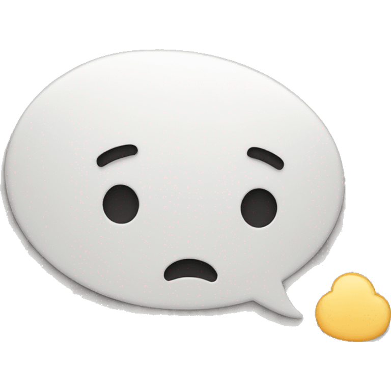 Cute speech bubble emoji