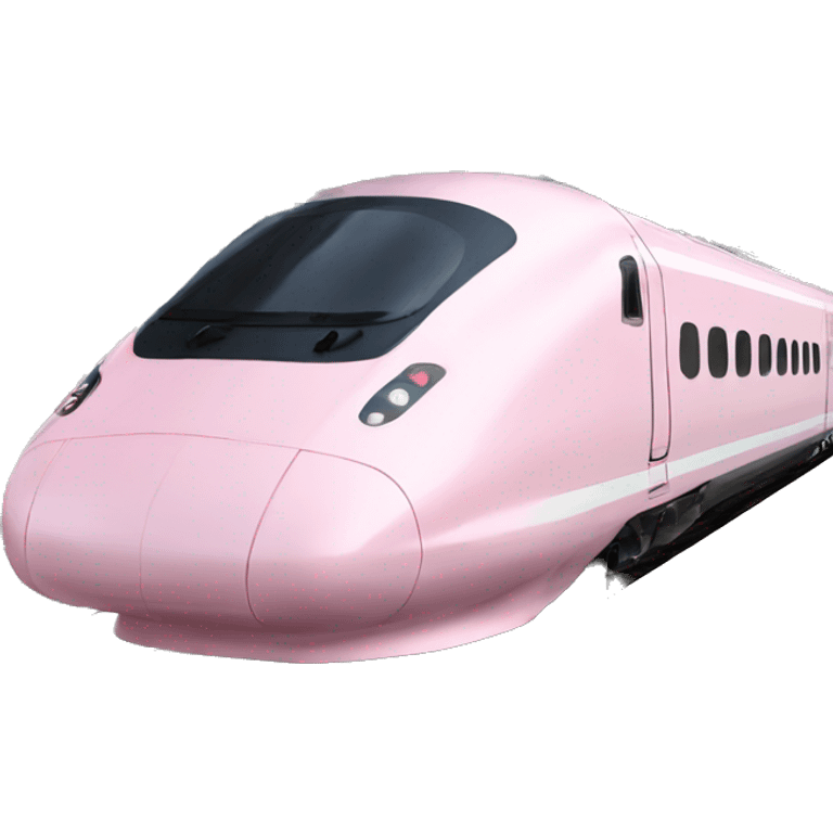 Light pink bullet train  emoji