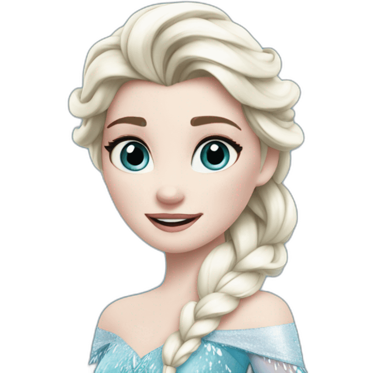 elsa from frozen emoji