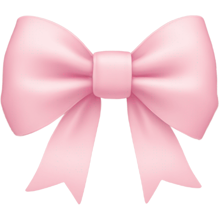 light pink bow on light pink bow emoji