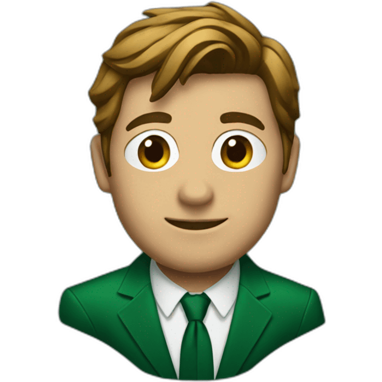 Spiderman in dark Green suit emoji