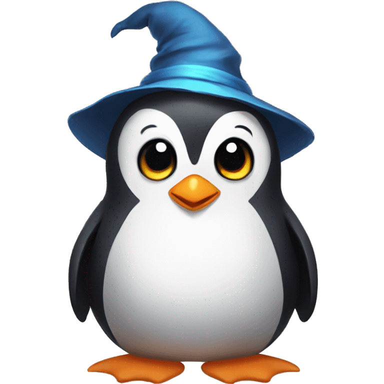 penguin mage cute little emoji