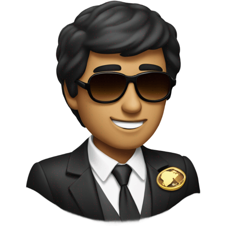 Tony Montana sunglasses the world in his hand emoji