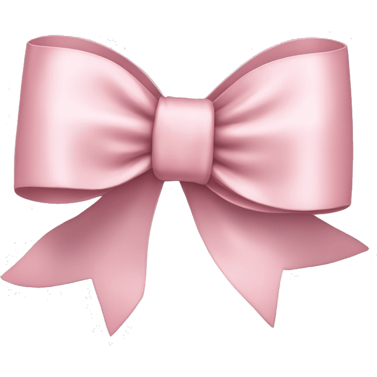 light pink ribbon bow emoji